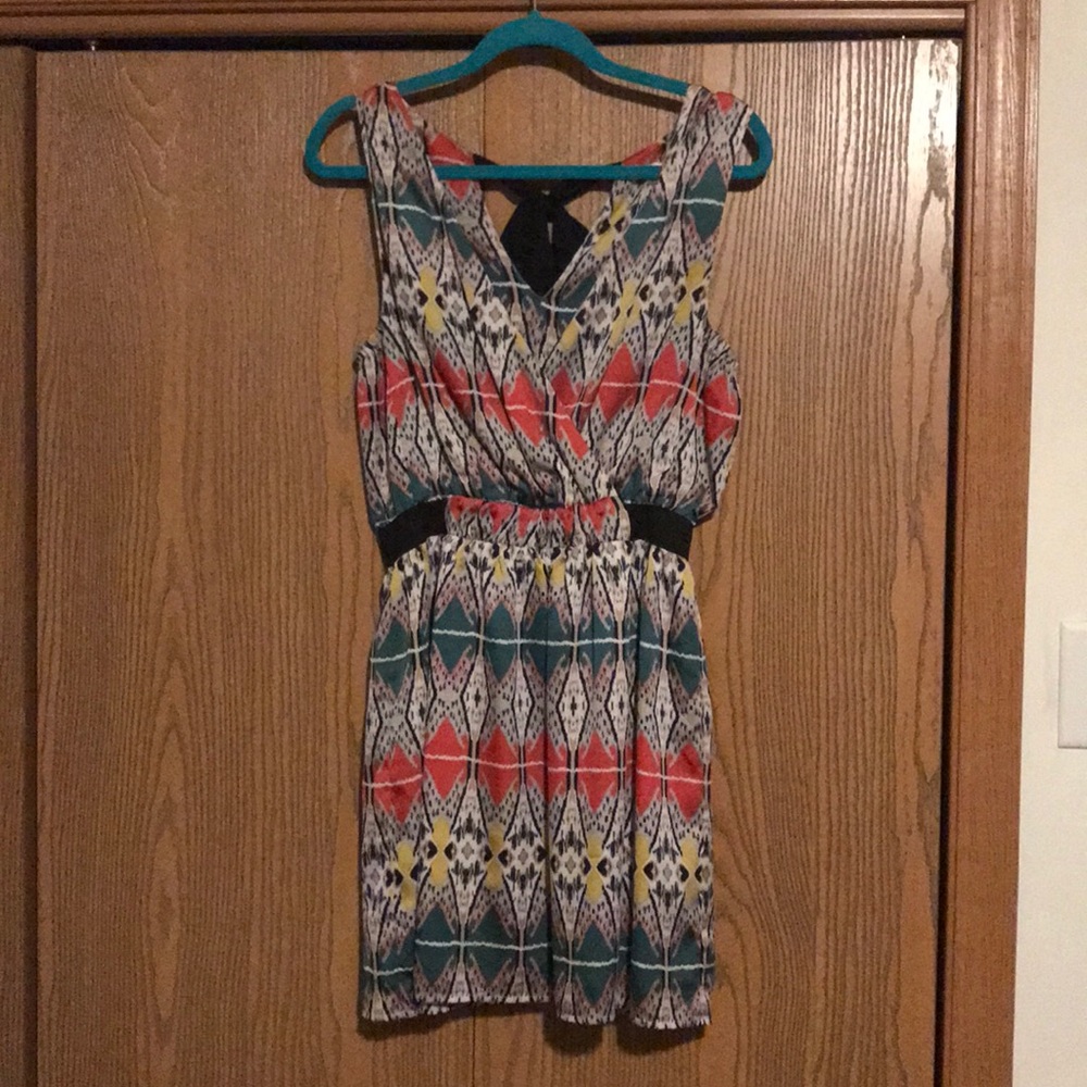 Mini vneck cocktail dress